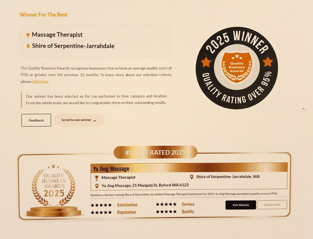 Award winning Massage, Byford, WA